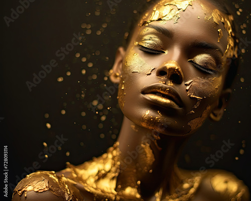 Beautiful portrait of Afric...