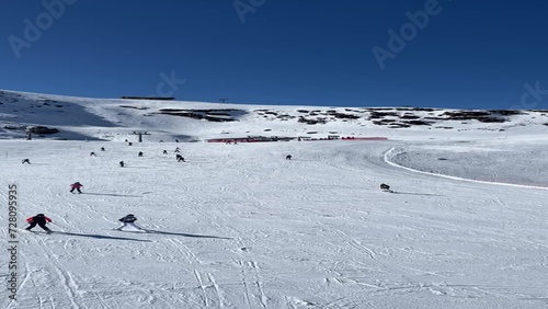 Snowy mountains at Sierra Nevada