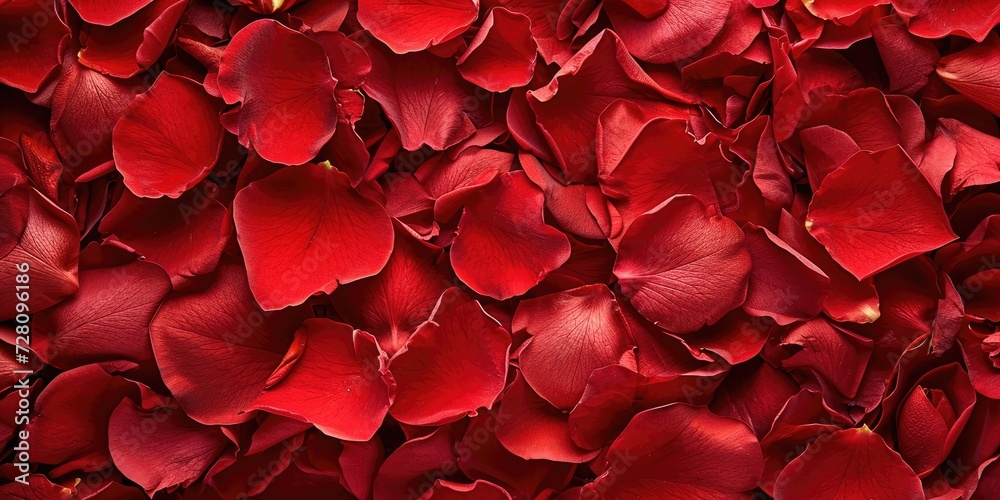 Red rose petal texture background Generative AI Red rose petal texture background Generative AI