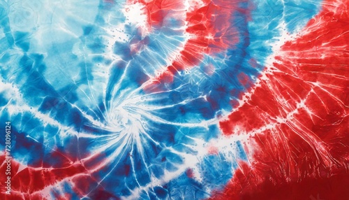 abstract colorful blue red white complimentary colors art design batik spiral swirl technology tie dye pattern textile texture background banner photo