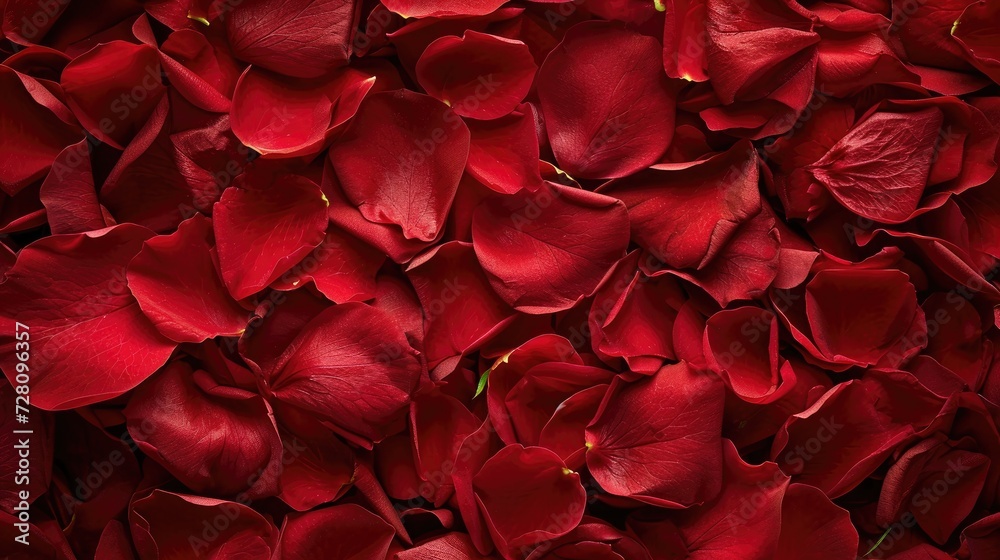 Red rose petal texture background Generative AI Red rose petal texture background Generative AI