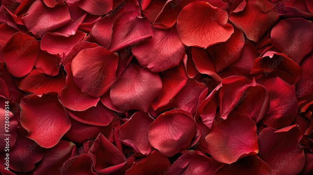 Red rose petal texture background Generative AI Red rose petal texture background Generative AI