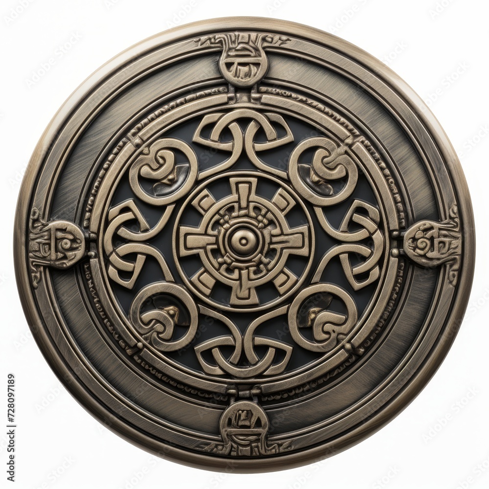 Fototapeta premium Captivating metallic artwork, intricate iron, steel, and silver hues for exquisite design, seamless