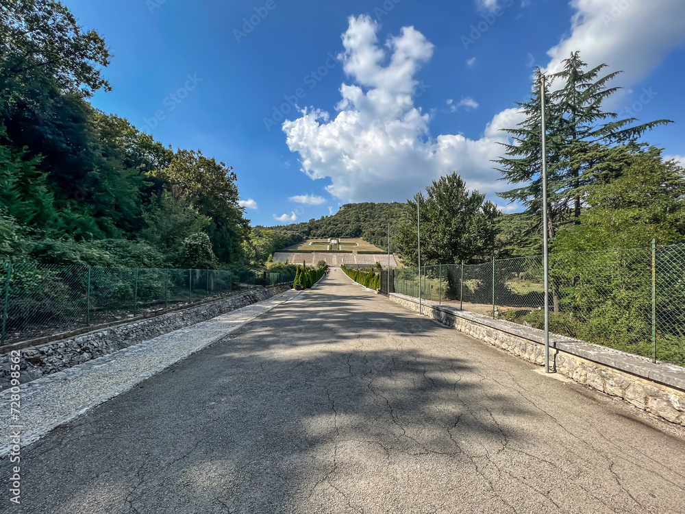 Polish military cemetery at Monte Cassino in Italy, general view Polish military cemetery at Monte Cassino in Italy, general view