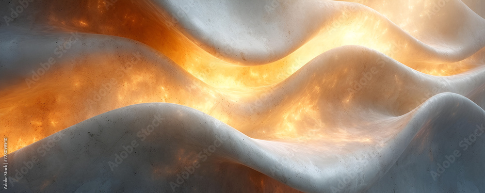 Abstract Wallpaper Background Representing Majestic Painting of a Snow-Covered Mountain With Lava Under Cover Abstract Wallpaper Background Representing Majestic Painting of a Snow-Covered Mountain With Lava Under Cover