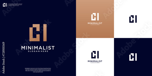 Letter C and H or CH logo design inspiration