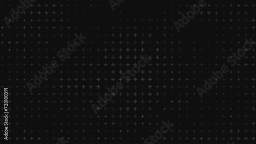 Plus Symbols Pattern. Abstract Black and White Background