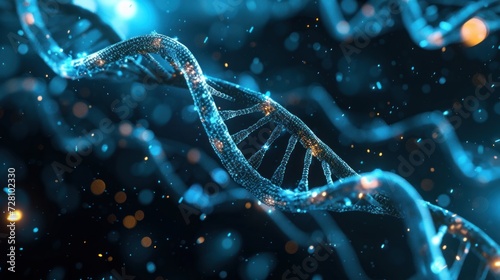 Biotechnology bioinformatics concept of DNA and protein letter background, DNA and protein sequence 3d render