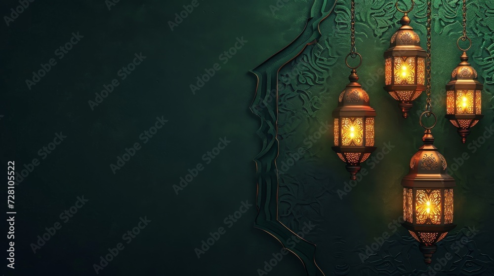 Luxury 3d lantern islamic festival background for ramadan kareem, eid al fitr, islamic holy month, generative ai Luxury 3d lantern islamic festival background for ramadan kareem, eid al fitr, islamic holy month, generative ai
