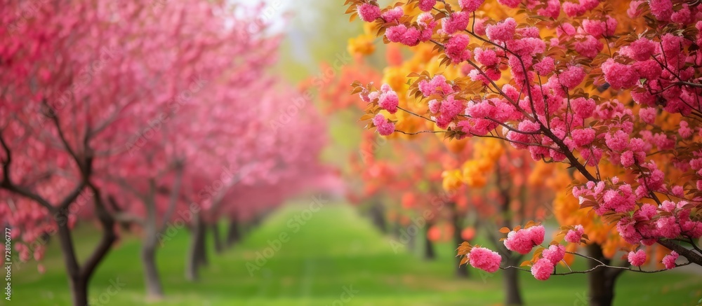 Awakening the Beauty of Spring: Vibrant Trees Blossoming with the Essence of Spring