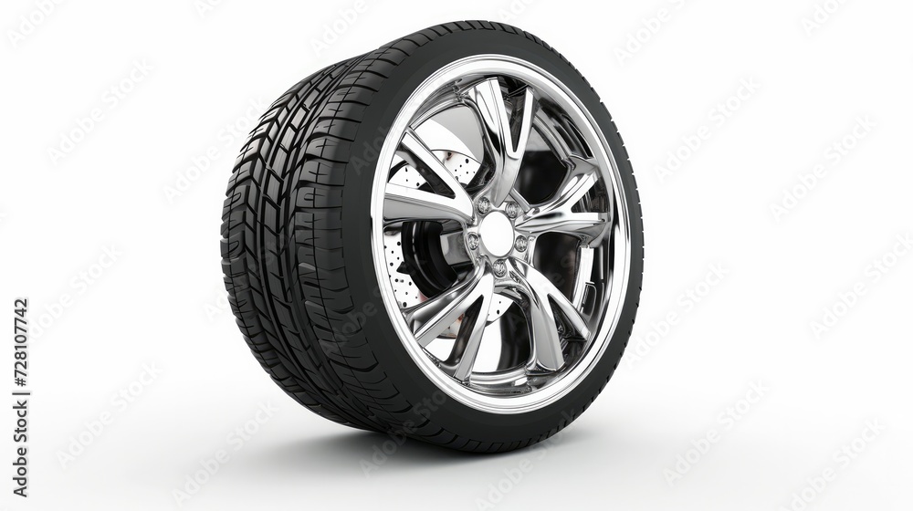 Wheel car, Car tire, Aluminum wheels isolated on white background Wheel car, Car tire, Aluminum wheels isolated on white background