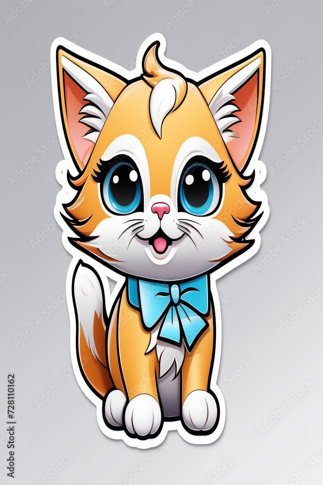 Fototapeta premium cute kitty character