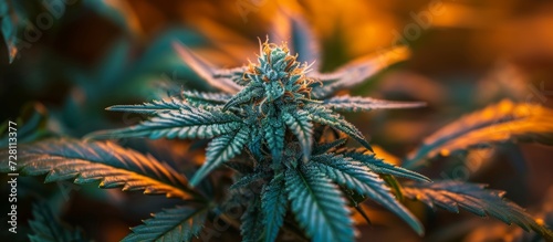 Exotic Macro Top Shelf Cannabis Bud Shines in Stunning Macro Shot