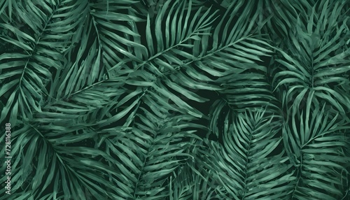 Pattern leaf background green plant tree abstract palm floral wallpaper flower foliage art jungle created with generative ai 