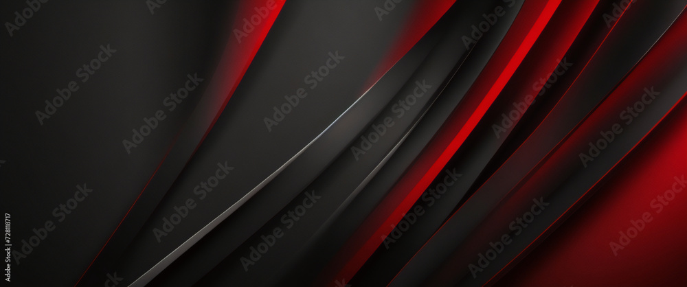 3D red gray techno abstract background overlap layer on dark space with rough decoration. Modern graphic design element cutout shape style concept for web banners, flyer, card, or brochure cover.