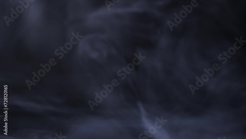 White natural rising steam from food or hot drink isolated on a black background. Сan be used in any projects with hot food.