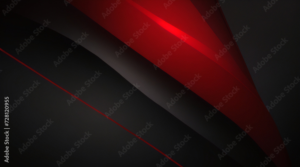 3D red gray techno abstract background overlap layer on dark space with rough decoration. Modern graphic design element cutout shape style concept for web banners, flyer, card, or brochure cover.