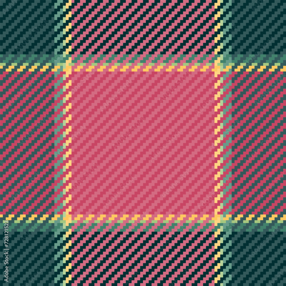 Textile design of textured plaid. Checkered fabric pattern swatch for shirt, dress, suit, wrapping paper print, invitation and gift card. Textile design of textured plaid. Checkered fabric pattern swatch for shirt, dress, suit, wrapping paper print, invitation and gift card.