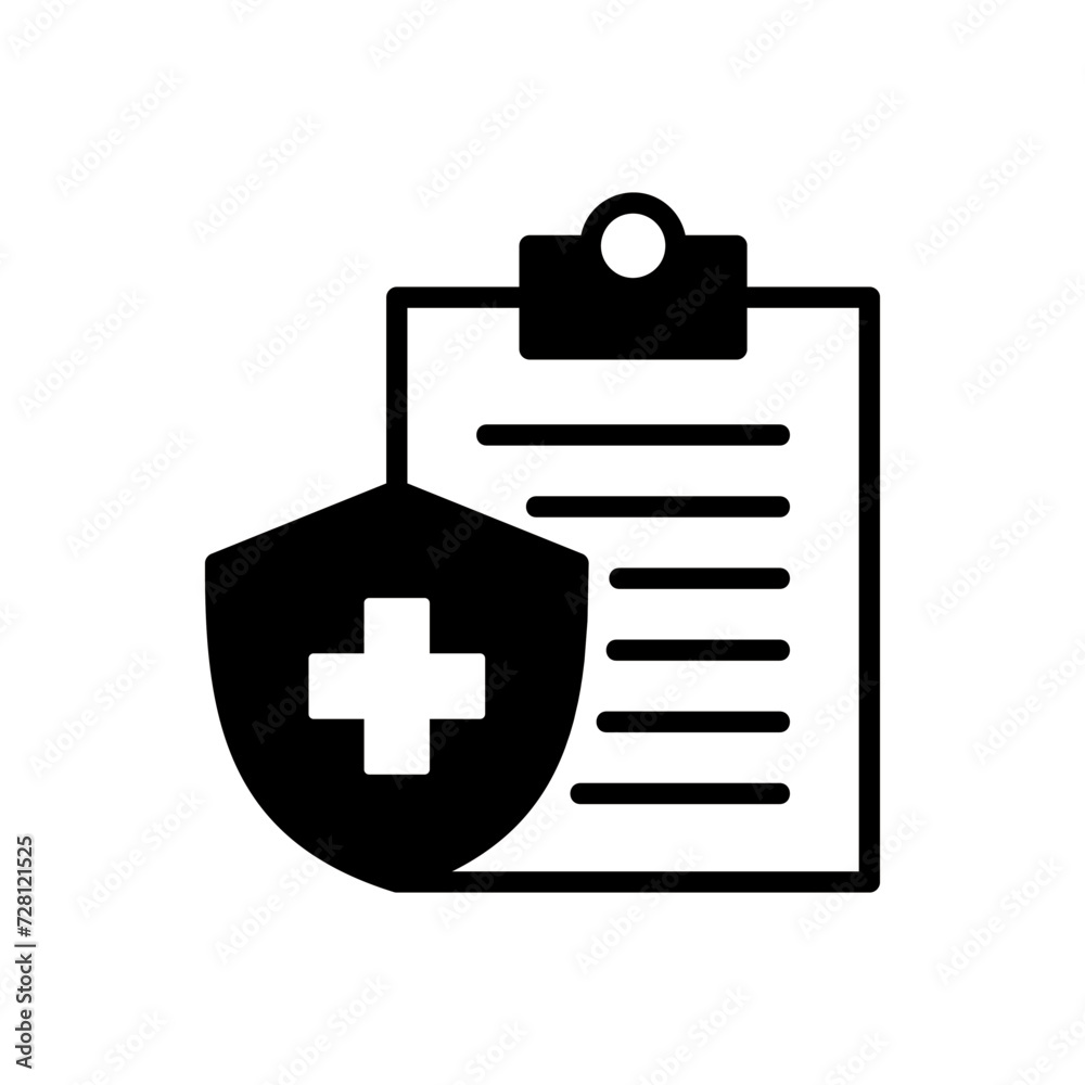 Medical insurance icon vector. health insurance icon Medical insurance icon vector. health insurance icon
