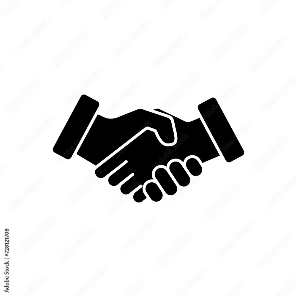 Handshake icon vector. business handshake. contact agreement Handshake icon vector. business handshake. contact agreement