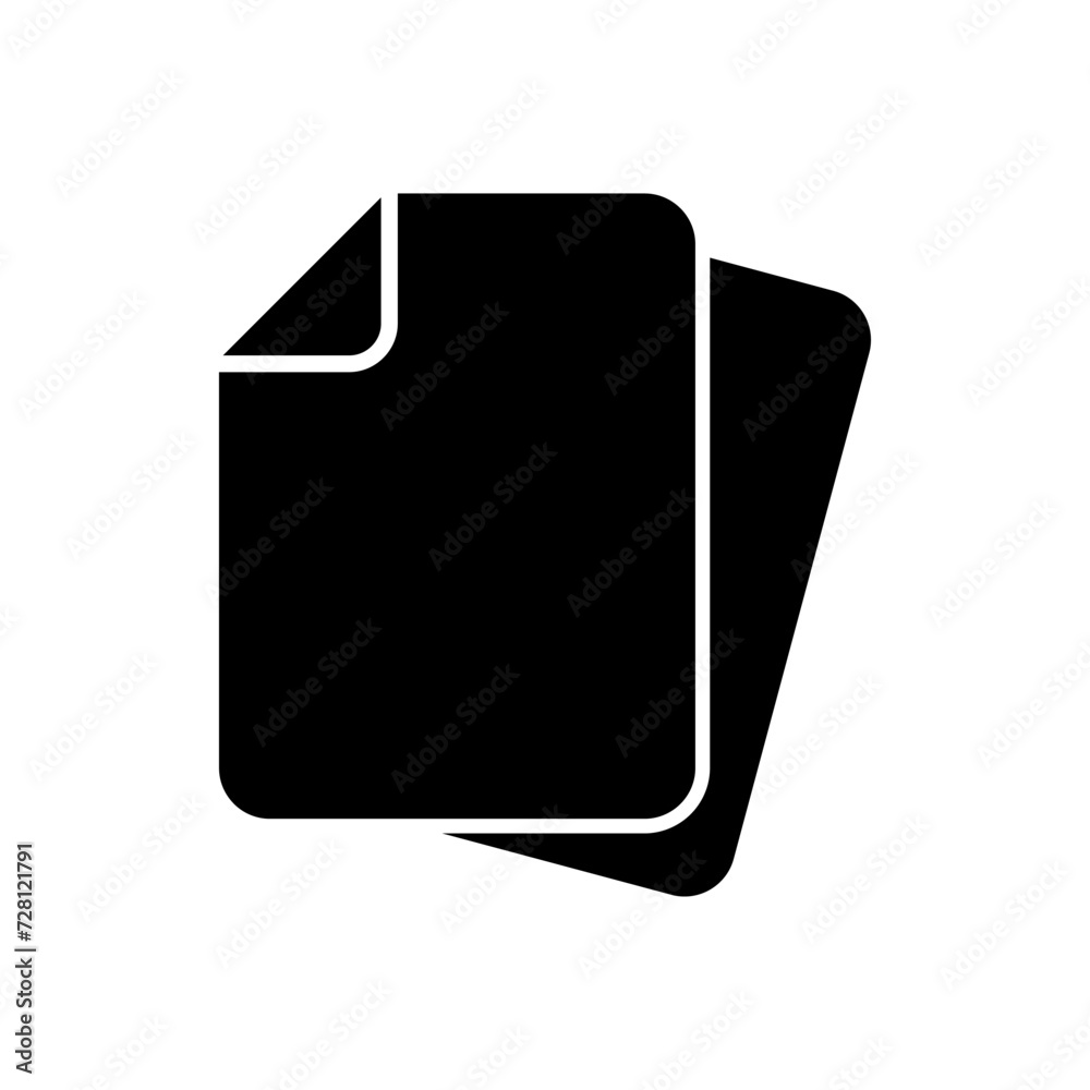 Document icon vector. Paper icon. File Icon Document icon vector. Paper icon. File Icon