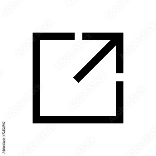 External link icon vector. link icon vector. hyperlink symbol