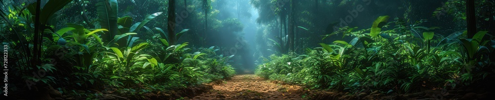 Enchanted Forest Path with Sunlight Enchanted Forest Path with Sunlight