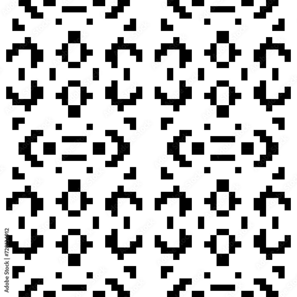 Seamless pattern. Abstract backdrop. Squares, rectangles, curves, figures ornament. Geometric motif. Polygons background. Digital paper, web design, textile print. Simple shapes wallpaper. Vector Seamless pattern. Abstract backdrop. Squares, rectangles, curves, figures ornament. Geometric motif. Polygons background. Digital paper, web design, textile print. Simple shapes wallpaper. Vector