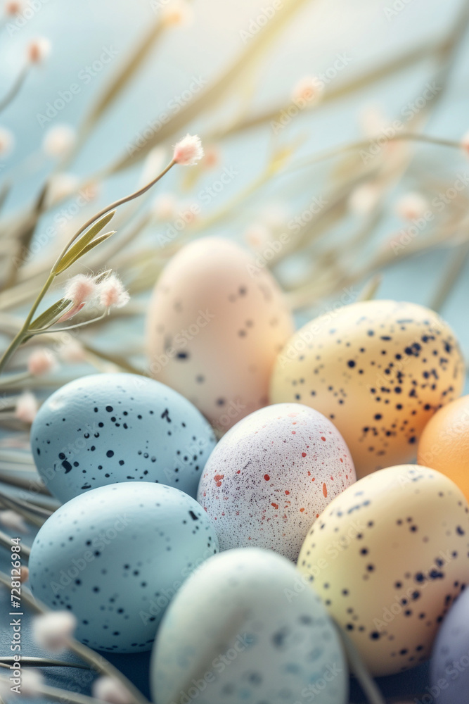 easter eggs and flowers easter eggs and flowers