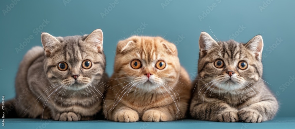 Cute Cats Posing: Scottish Fold Cats Exude Adorable Charm with their Unique Scottish Foldness