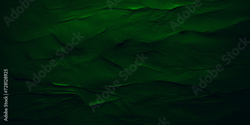 Craft green paper texture background banner with copy space, wallpaper ad design abstract dark surface close-up backdrop