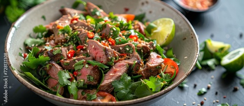 Deliciously Thai Beef Salad: Bursting with Authentic Thai Flavors, this Mouthwatering Thai Beef Salad Will Leave You Craving More