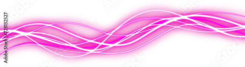 abstract glowing neon line element