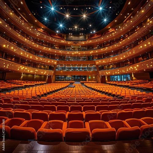 famous theater stage. 