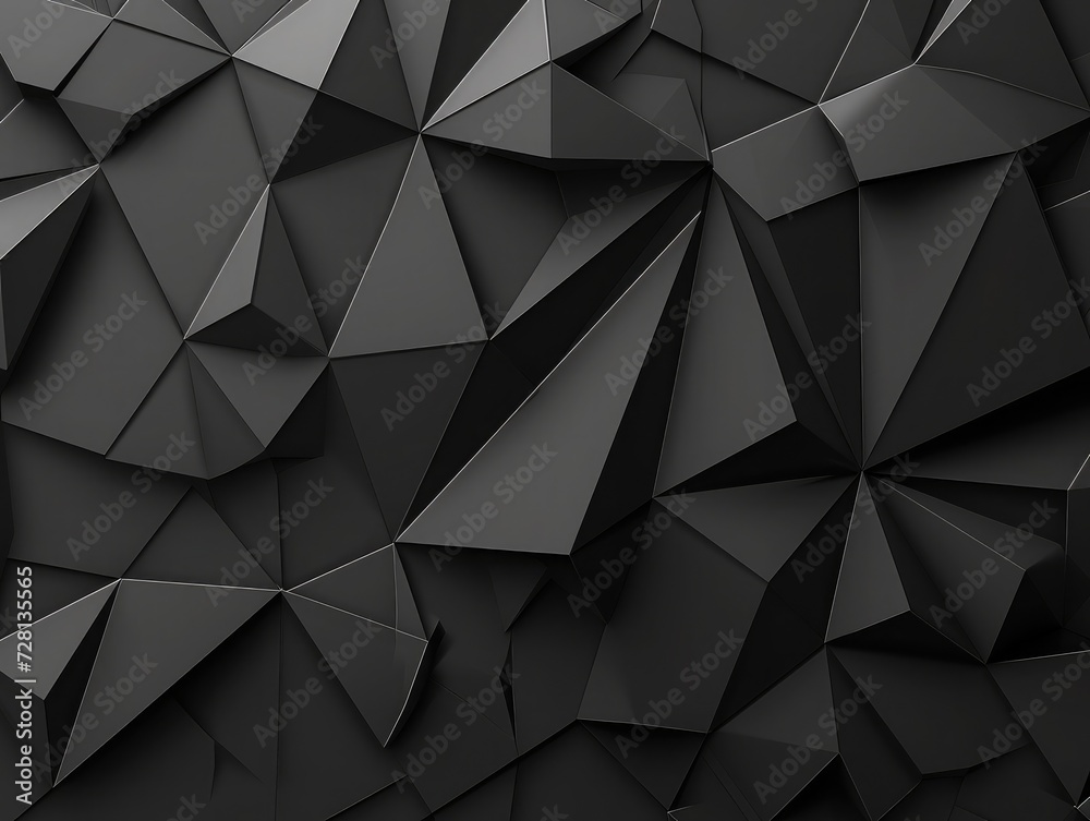 Black white dark gray abstract background. Geometric pattern shape. Line triangle polygon angle. Gradient. Shadow. Matte. 3d effect. Rough grain grungy. Design. Black white dark gray abstract background. Geometric pattern shape. Line triangle polygon angle. Gradient. Shadow. Matte. 3d effect. Rough grain grungy. Design.