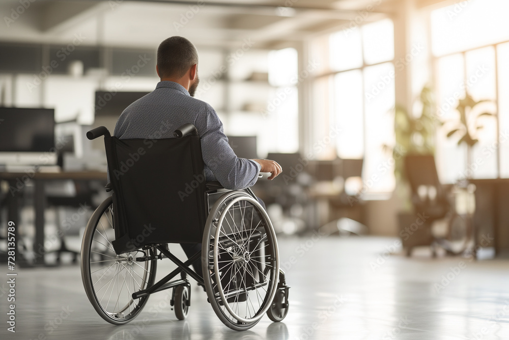 disabled african american man in a wheelchair looking for a job. unemployment concept disabled african american man in a wheelchair looking for a job. unemployment concept
