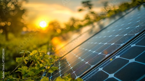 Solar battery. Generative AI