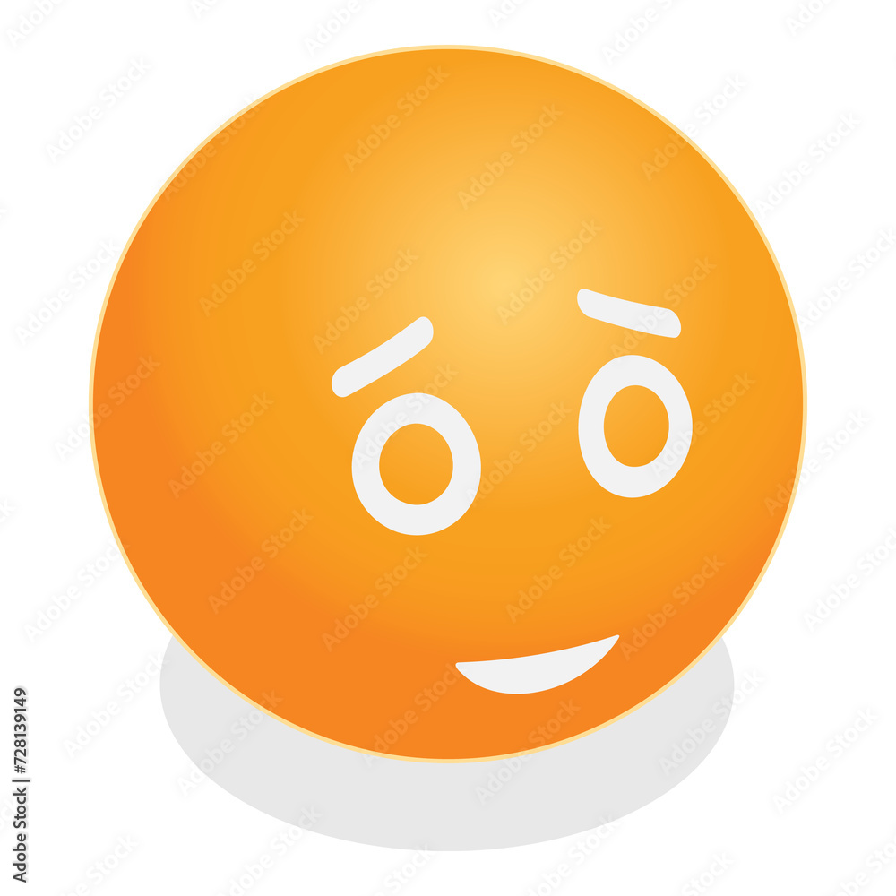 3D Isometric Flat Illustration of Basic Emotions. Item 6 3D Isometric Flat Illustration of Basic Emotions. Item 6