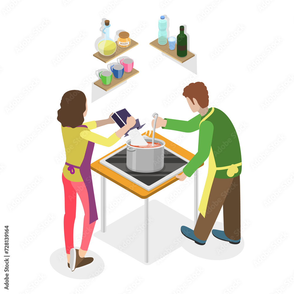 3D Isometric Flat Illustration of Home Relax And Rest. Item 1 3D Isometric Flat Illustration of Home Relax And Rest. Item 1