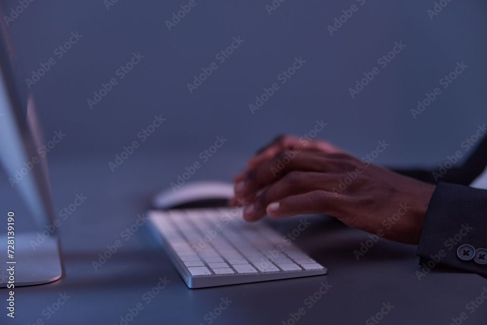 man freelancer night african technology keyboard adult lifestyle american work business online man freelancer night african technology keyboard adult lifestyle american work business online