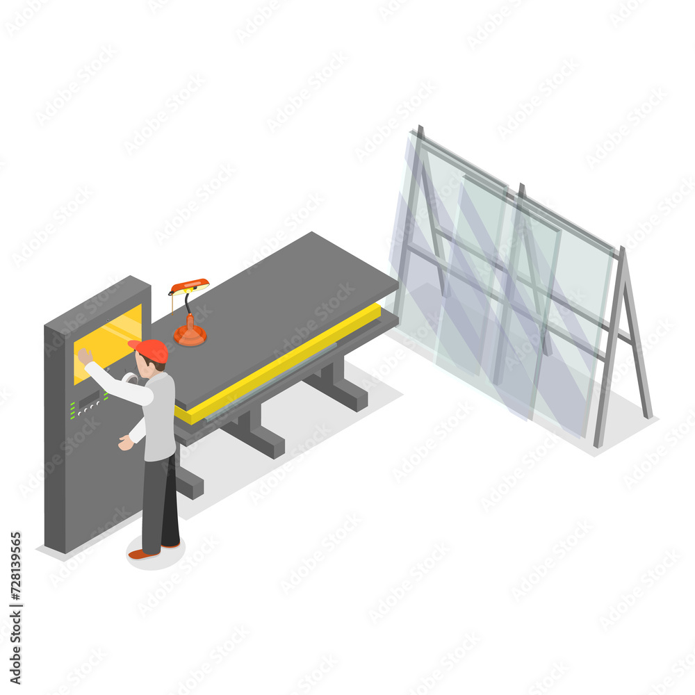 3D Isometric Flat Illustration of Windows Installing. Item 3 3D Isometric Flat Illustration of Windows Installing. Item 3