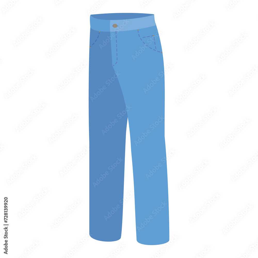 3D Isometric Flat Set of Jeans Styles. Item 8 3D Isometric Flat Set of Jeans Styles. Item 8