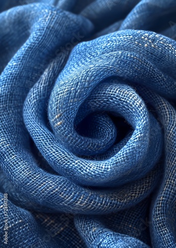  Textured Blue Eco Fabric