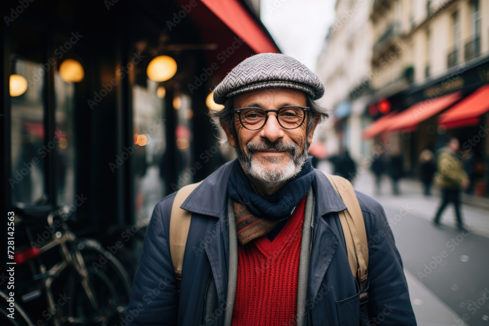 Man adult portrait male street lifestyle old mature beard caucasian person Man adult portrait male street lifestyle old mature beard caucasian person