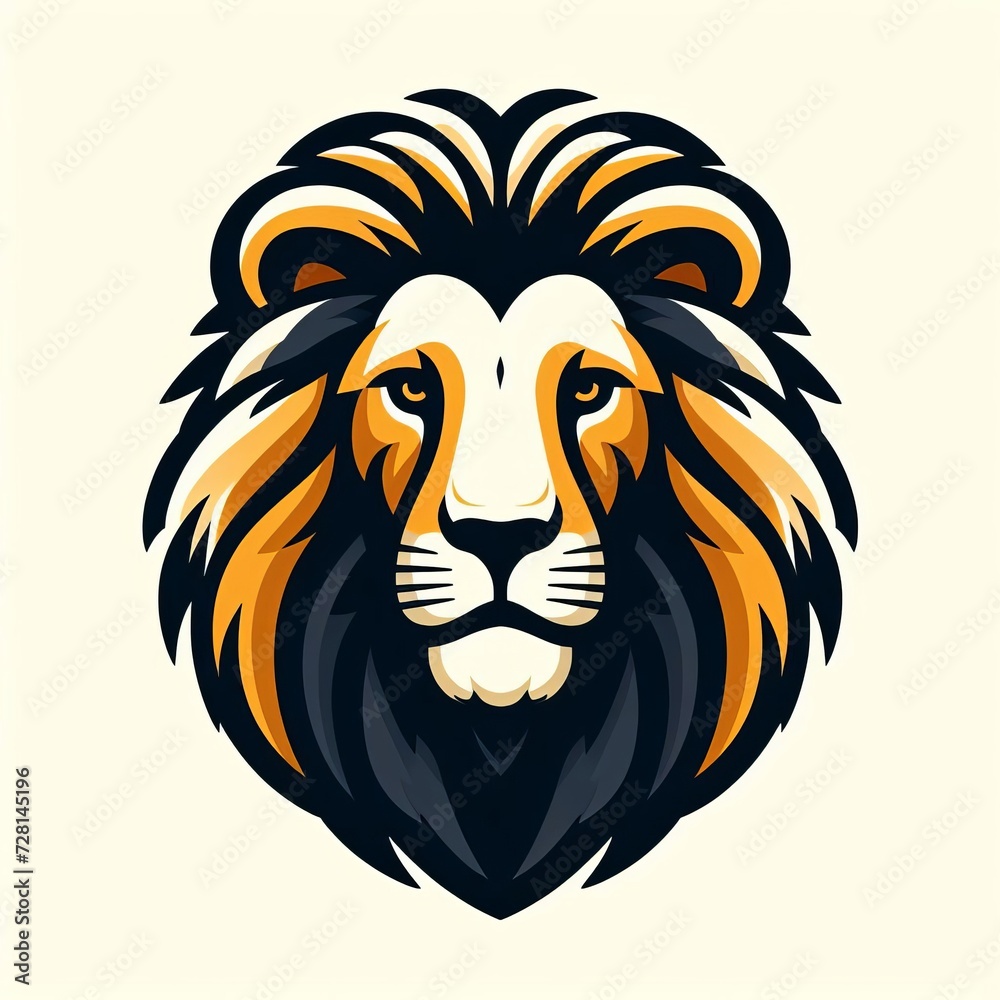 flat vector logo of animal
