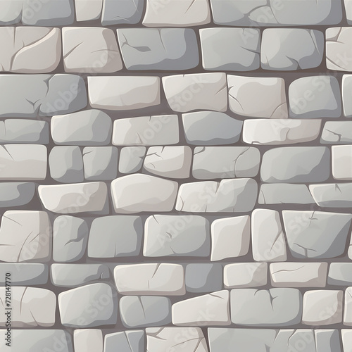 Patrón Textura de Pared o suelo de roca enlosable sin bordes estilo dibujo para videojuegos
