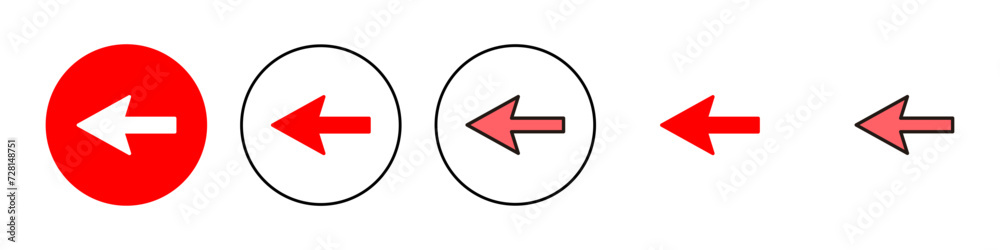 Arrow icon set illustration. Arrow sign and symbol for web design. Arrow icon set illustration. Arrow sign and symbol for web design.