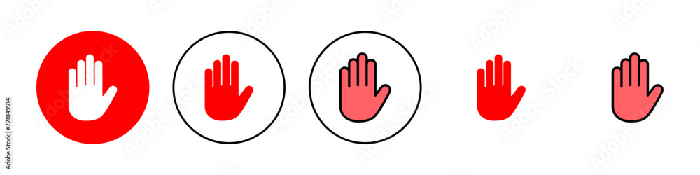 Hand icon set illustration. hand sign and symbol. hand gesture Hand icon set illustration. hand sign and symbol. hand gesture