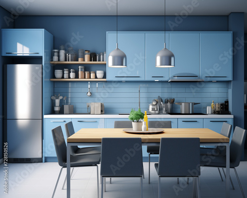 kitchen color green yellow bule for you