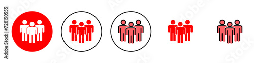 People icon set illustration. person sign and symbol. User Icon vector